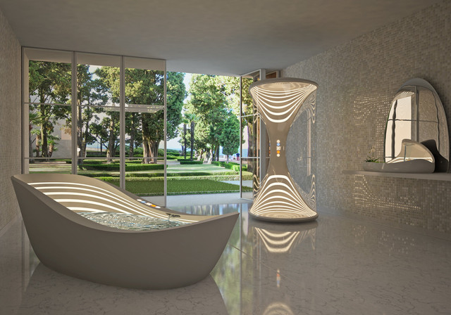 Футуристическая ванная AURORA из Италии